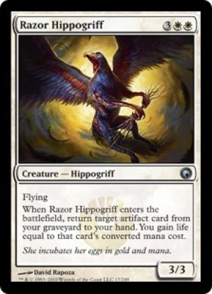 画像1: 【FOIL】剃刀のヒポグリフ/Razor Hippogriff [SOM-053ENU]