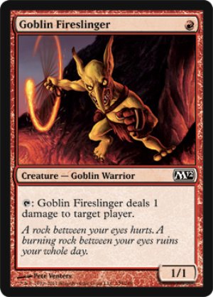 画像1: 【FOIL】ゴブリンの投火師/Goblin Fireslinger [M12‐ENC]
