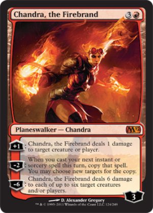 画像1: 【FOIL】炬火のチャンドラ/Chandra, the Firebrand [M12-ENM]