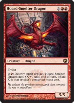 画像1: 蔵製錬のドラゴン/Hoard-Smelter Dragon [SOM-053ENR]