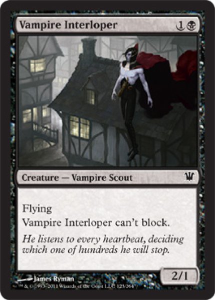 画像1: 【FOIL】吸血鬼の侵入者/Vampire Interloper [ISD-056ENC] (1)