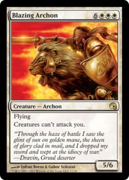 画像1: 【FOIL】魅力的な執政官/Blazing Archon [PD3-A04ENR] (1)