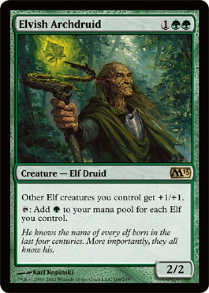 画像1: 【FOIL】エルフの大ドルイド/Elvish Archdruid [M13-ENR] (1)