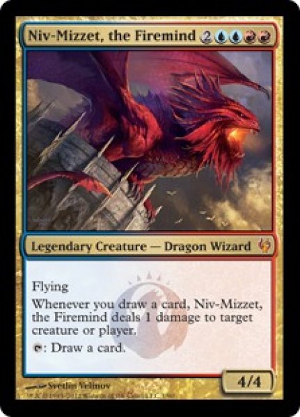 画像1: 【FOIL】火想者ニヴ＝ミゼット/Niv-Mizzet, the Firemind [IvG-D10ENM] (1)