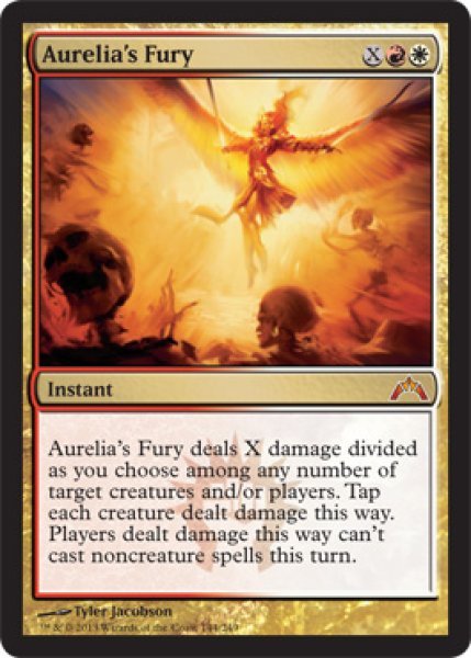 画像1: 【FOIL】オレリアの憤怒/Aurelia’s Fury [GTC-060ENM] (1)