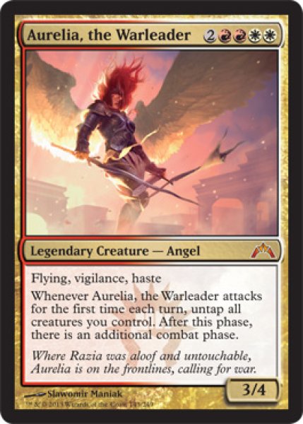 画像1: 【FOIL】戦導者オレリア/Aurelia, the Warleader [GTC-060ENM] (1)