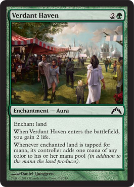 画像1: 【FOIL】新緑の安息所/Verdant Haven [GTC-060ENC] (1)