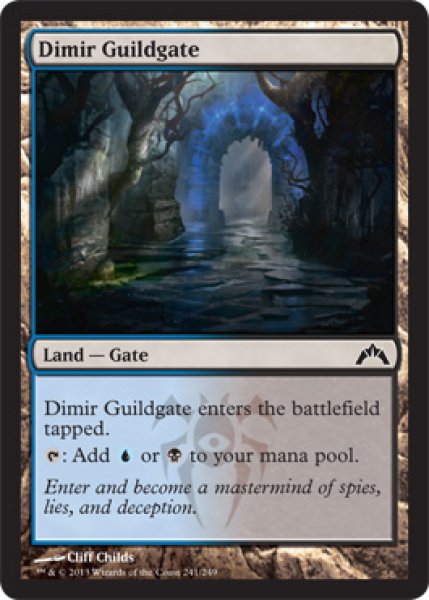 画像1: 【FOIL】ディミーアのギルド門/Dimir Guildgate [GTC-060ENC] (1)