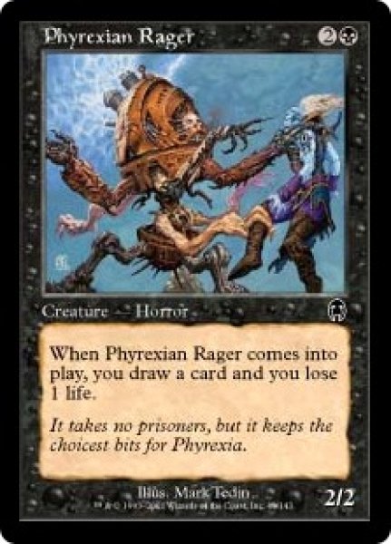 画像1: ファイレクシアの憤怒鬼/Phyrexian Rager [APC-023JPC] (1)