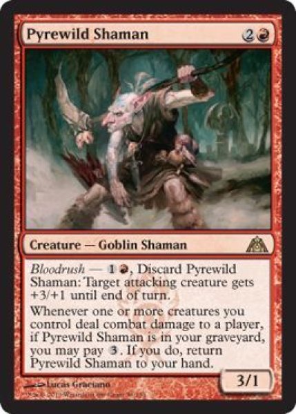 画像1: 【FOIL】薪荒れのシャーマン/Pyrewild Shaman [DGM-061ENR] (1)