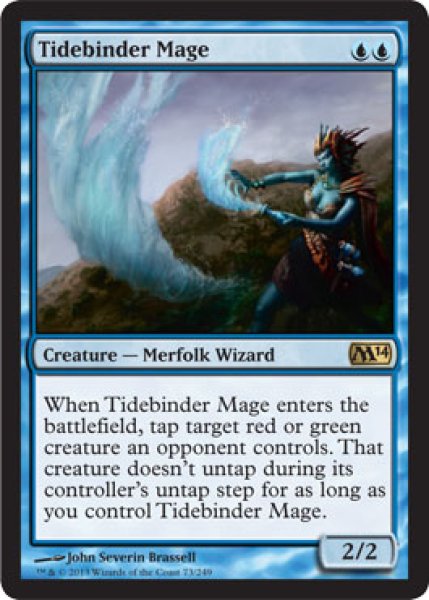 画像1: 潮縛りの魔道士/Tidebinder Mage [M14-ENR] (1)