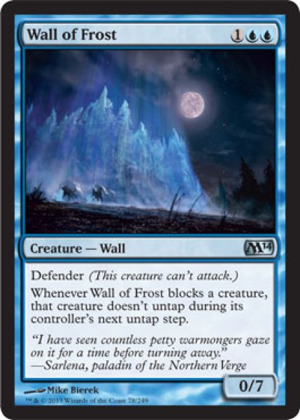 画像1: 霜の壁/Wall of Frost [M14-ENU] (1)