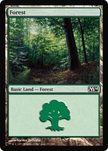 画像1: 【FOIL】森/Forest ＃247 [M14-ENB] (1)