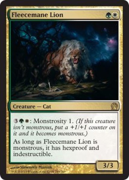 画像1: 【FOIL】羊毛鬣のライオン/Fleecemane Lion [THS-062ENR] (1)