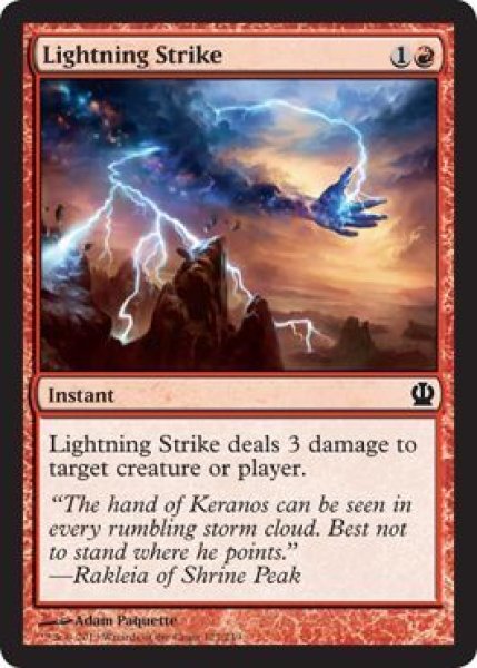 画像1: 【FOIL】稲妻の一撃/Lightning Strike [THS-062ENC] (1)