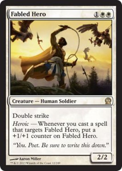 画像1: 【FOIL】威名の英雄/Fabled Hero [THS-062ENR] (1)