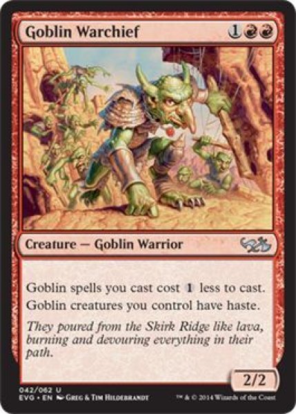 画像1: ゴブリンの戦長/Goblin Warchief [DD3-D00ENU] (1)