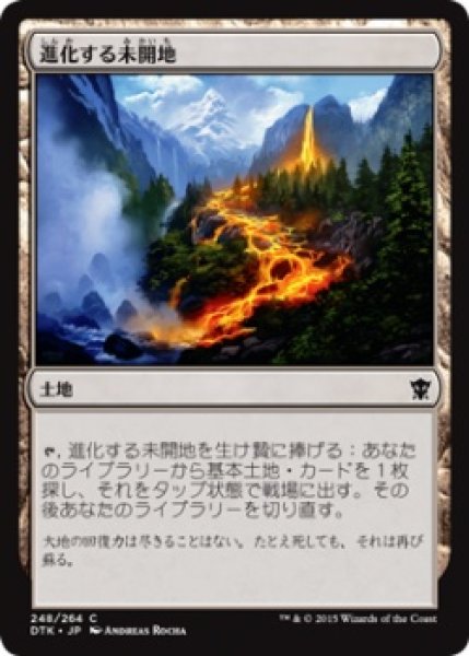 画像1: 【FOIL】進化する未開地/Evolving Wilds [DTK-067JPC] (1)