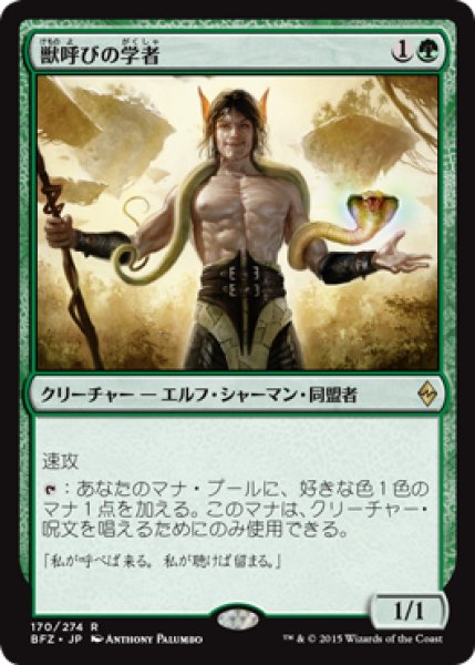 画像1: 獣呼びの学者/Beastcaller Savant [BFZ-068JPR] (1)