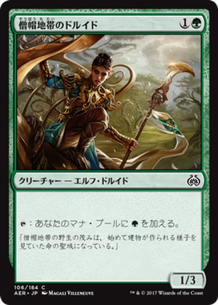 画像1: 【FOIL】僧帽地帯のドルイド/Druid of the Cowl [AER-073JPC] (1)