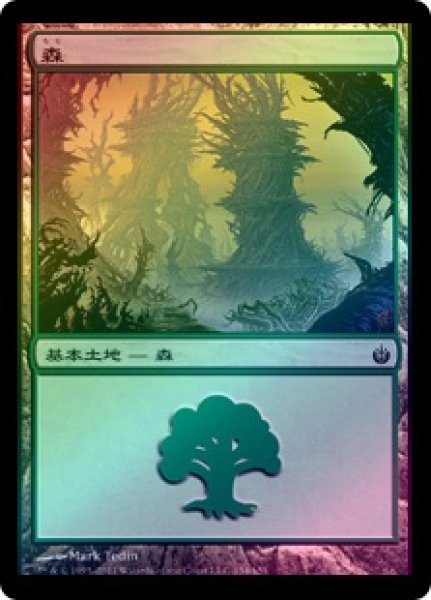 画像1: 【FOIL】森/Forest ＃154 [MBS-054JPB] (1)