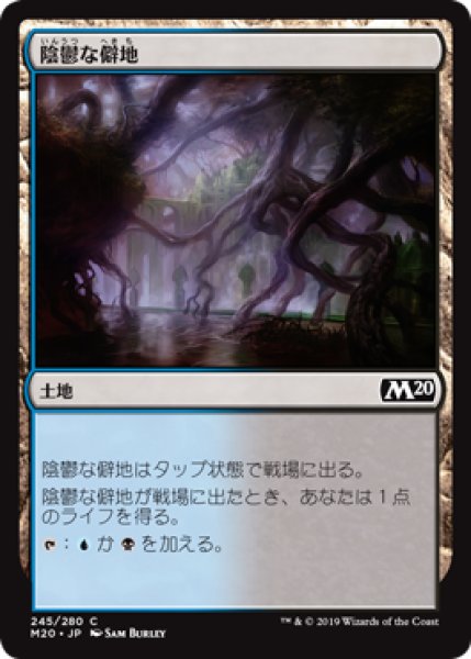 画像1: 【FOIL】陰鬱な僻地/Dismal Backwater [M20-JPC] (1)