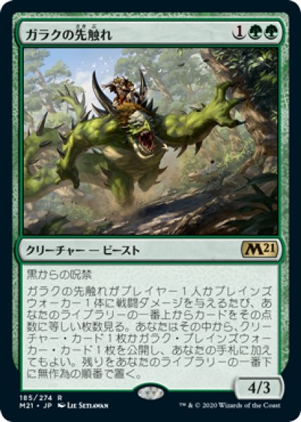 画像1: 【FOIL】ガラクの先触れ/Garruk's Harbinger [M21-JPR] (1)