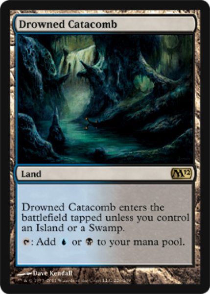 画像1: 【FOIL】水没した地下墓地/Drowned Catacomb [M12-ENR] (1)