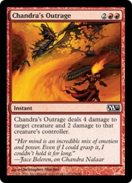 画像1: 【FOIL】チャンドラの憤慨/Chandras Outrage [M11‐ENC] (1)