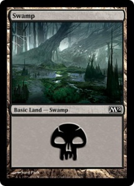 画像1: 【FOIL】沼/Swamp ＃240 [M12-ENB] (1)