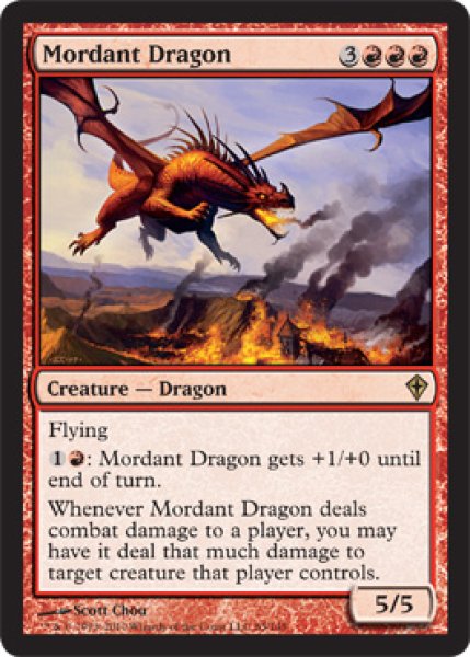 画像1: 焼酸のドラゴン/Mordant Dragon [WWK-051ENR] (1)